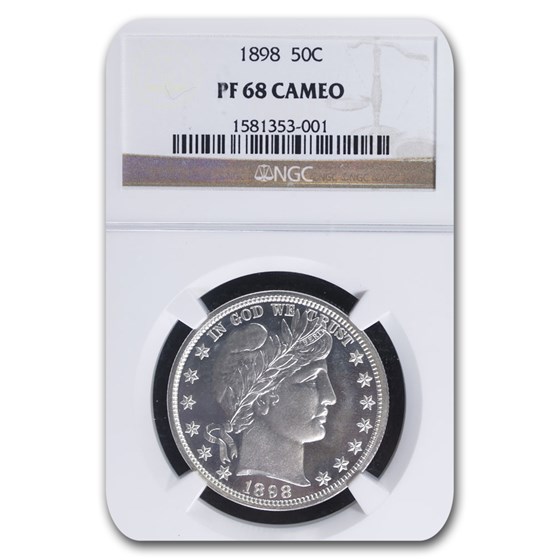 1898 Barber Quarter PF-68 Cameo NGC 1898 Barber Quarter PF-68 Cameo NGC